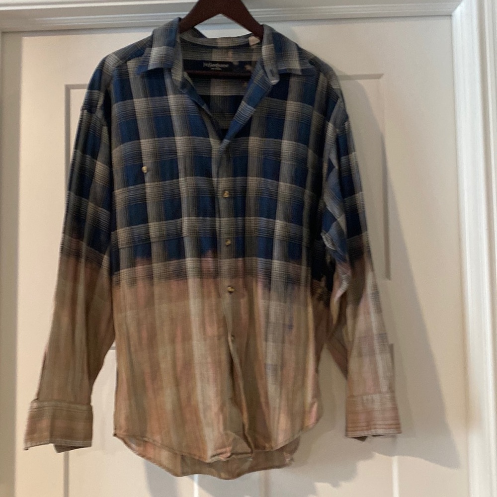 Distressed Yves Saint Laurent Flannel